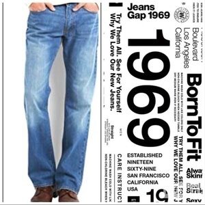 Gap 1969 Authentic Whiskered Men’s Jeans Sz 40 Vintage 2000’s